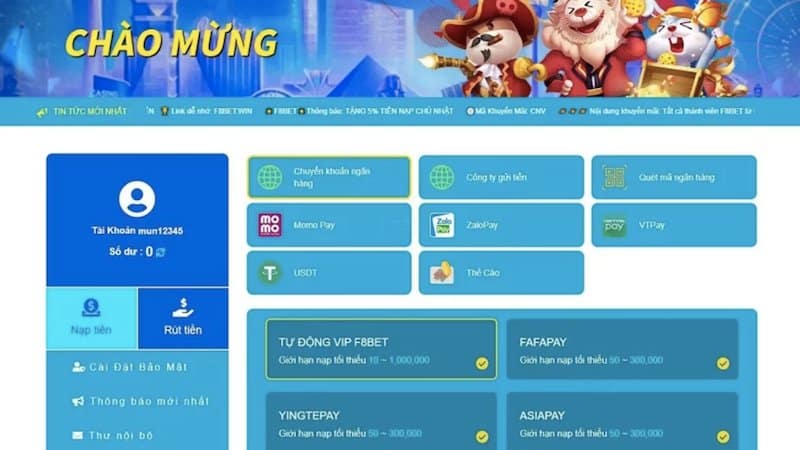 Đăng nhập F8bet để trải nghiệm nhiều trò chơi cá cược hấp dẫn