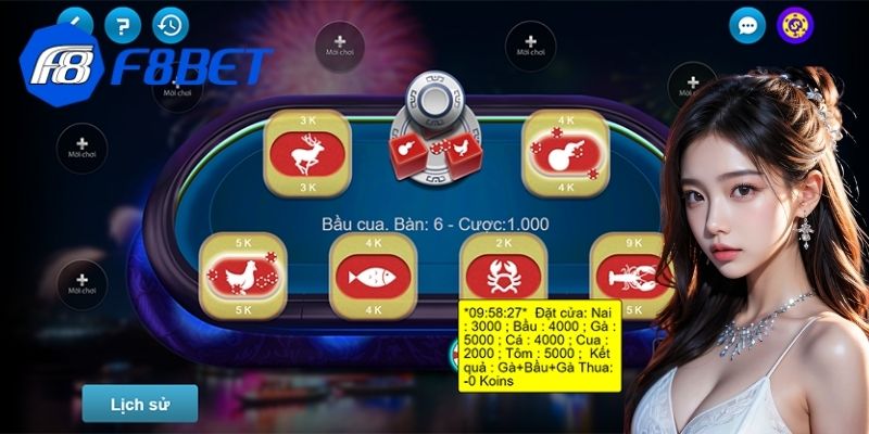 Áp dụng quy luật bầu cua